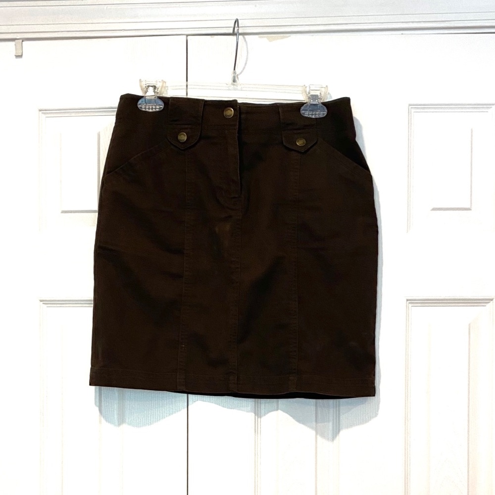 Jones New York Womens Brown Mini Skirt Sz 6